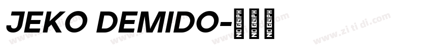 JEKO DEMIDO字体转换